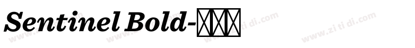Sentinel Bold字体转换